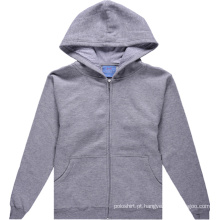 Atacado algodão orgânico Zip até Hoodie Moletom